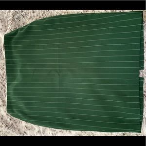 Express green pinstripe pencil skirt